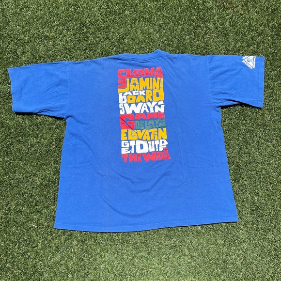 VTG 90’s Above The Rim Basketball Blue Tee - Picture 1 of 6